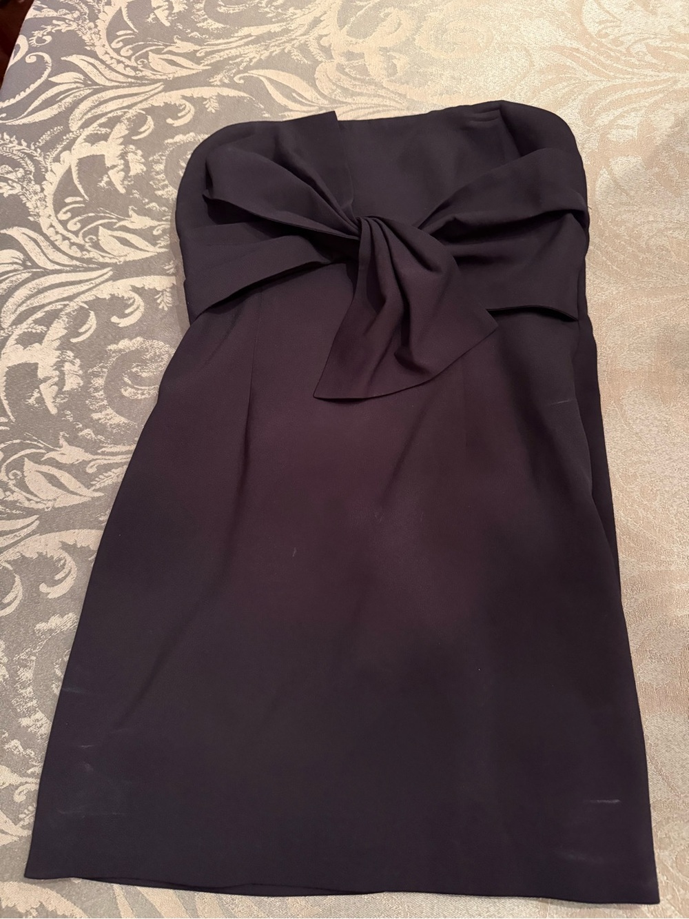 Likely Strapless Black Dress with Front Bow size 8 NWT